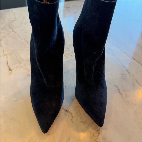 Christian Louboutin Navy and Silver Women's Ankle Boots - Picture 3 of 9